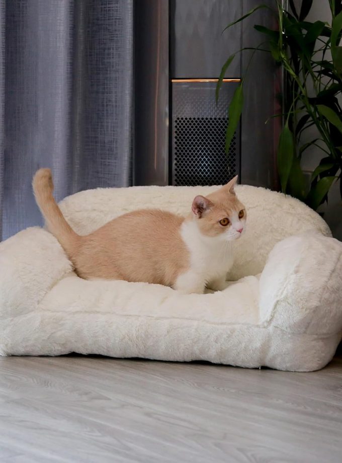 Cat Couch Bed Kitty Couch Bed Cat Sofa for Small Cats Anti-Slip Kitty Couch Bed Cat Bed Pet Couch Bed